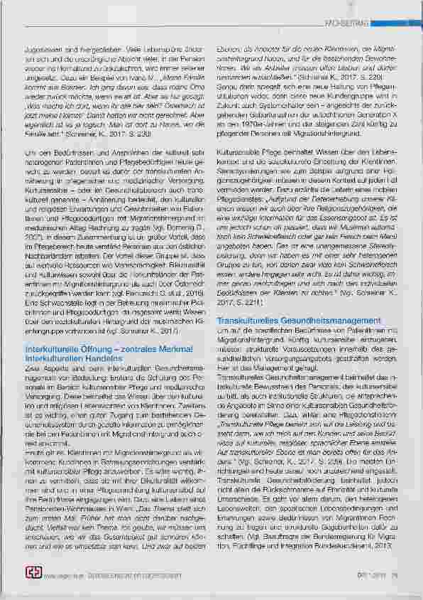 Vorschauseite 2: Interkulturelles Pflegemanagement - Antwort auf die zunehmende Vielfalt und vielfältigen Bedürfnisse