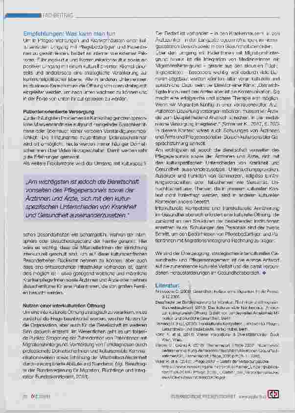 Vorschauseite 3: Interkulturelles Pflegemanagement - Antwort auf die zunehmende Vielfalt und vielfältigen Bedürfnisse