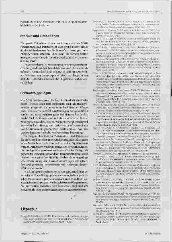 Vorschauseite 6: Dekubitusrisikoeinschätzung und präventive Maßnahmen bei Krankenhauspatientinnen und -patienten: Gehen-Sitzen-Liegen