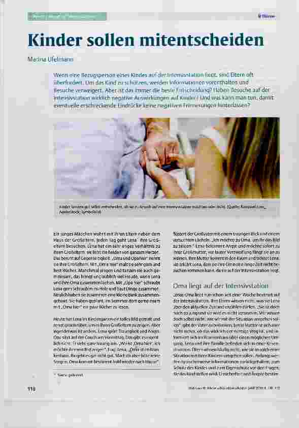 Vorschauseite 1: Kinder sollen mitentscheiden