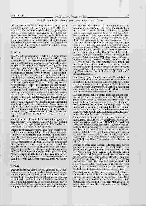 Vorschauseite 4: Denkmalschutz, Behindertenschutz, Barrierefreiheit? ! - eine kontrapunktische Herausforderung