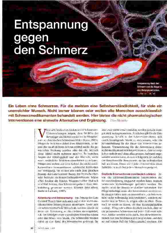 Vorschauseite 1: Entspannung gegen den Schmerz