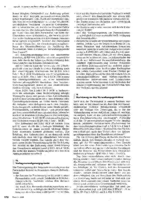 Vorschauseite 5: Anspruch des Personalrats auf Einsicht in Personalakten?