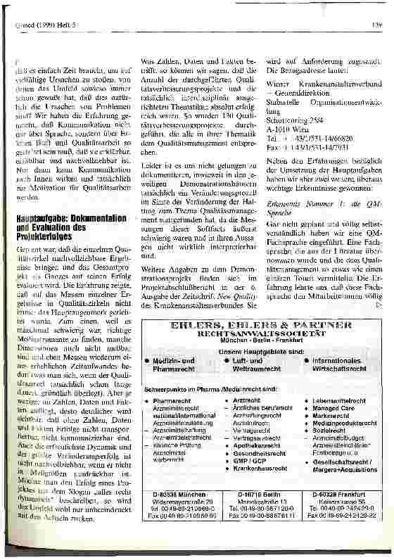 Vorschauseite 4: Qualitätsmanagement im Wiener Krankenanstaltenverbund - Erfahrungen eines dreijährigen Demonstrationsprojektes