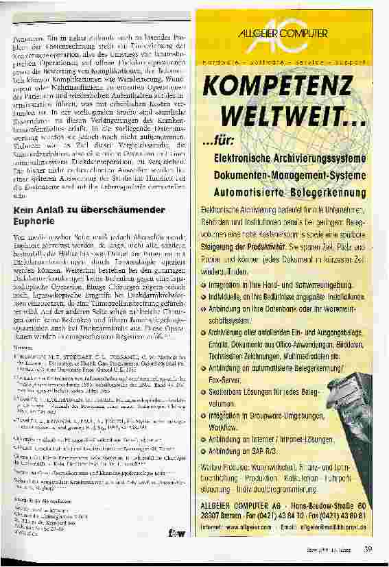 Vorschauseite 4: Neue Methode sichert dem Patienten mehr Lebensqualität Die minimalinvasive Therapie lohnt