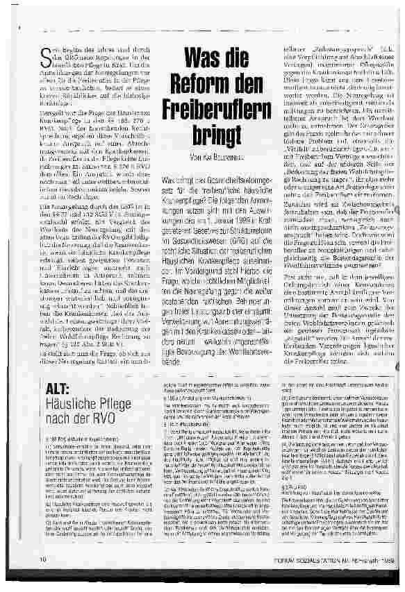 Vorschauseite 1: Was die Reform den Freiberuflern bringt