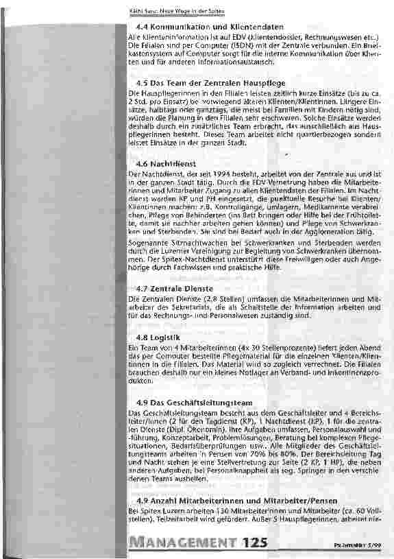 Vorschauseite 4: Neue Wege in der Spitex