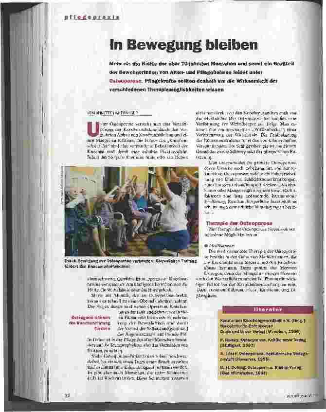 Vorschauseite 1: In Bewegung bleiben