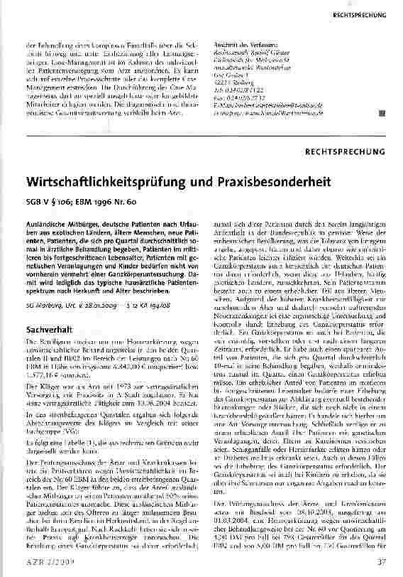Vorschauseite 1: Wirtschaftlichkeitsprüfung und Praxisbesonderheit