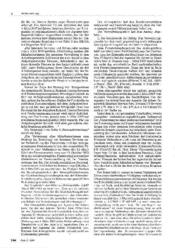 Vorschauseite 2: Mitbestimmung bei Versetzung