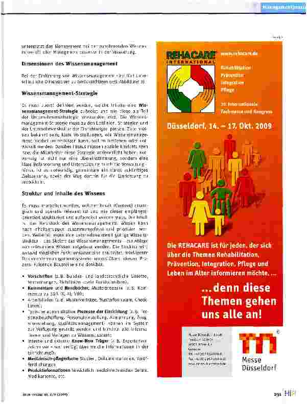 Vorschauseite 2: Wissensmanagement in sozialen Einrichtungen