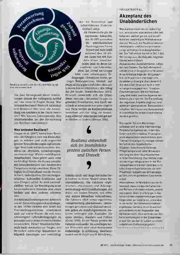 Vorschauseite 2: Mit Resilienz den Anforderungen im Pflegealltag begegnen