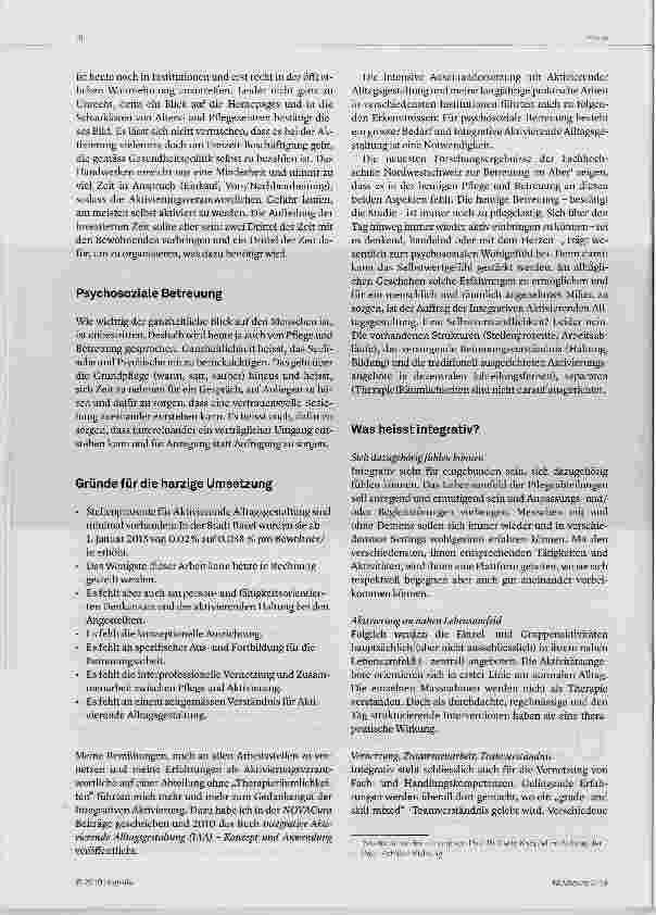 Vorschauseite 2: Was ist Integrative Aktivierende Alltagsgestaltung?