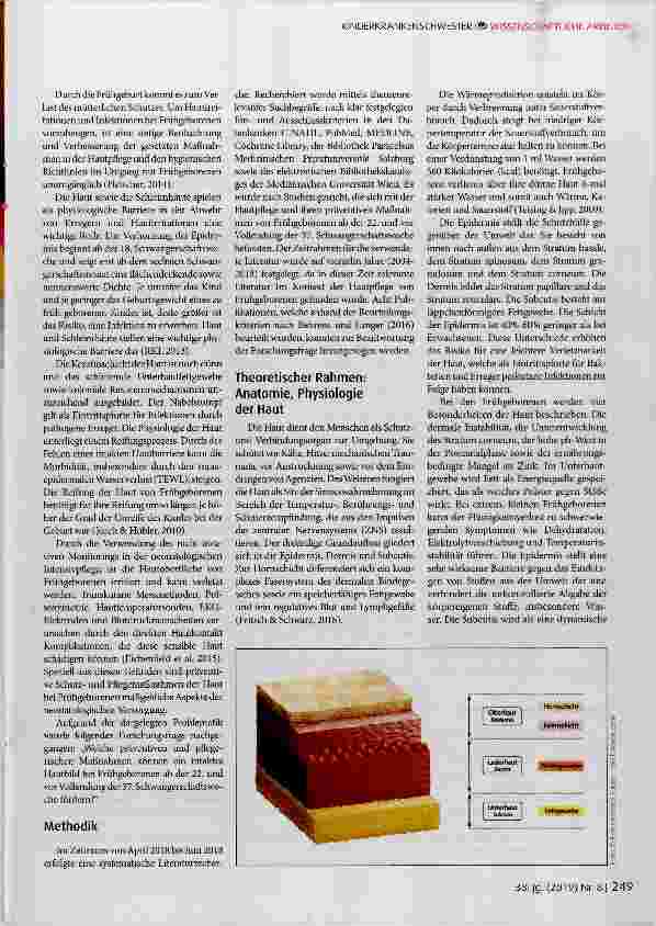 Vorschauseite 2: Pflegeund Schutzmaßnahmen der Haut von Frühgeborenen