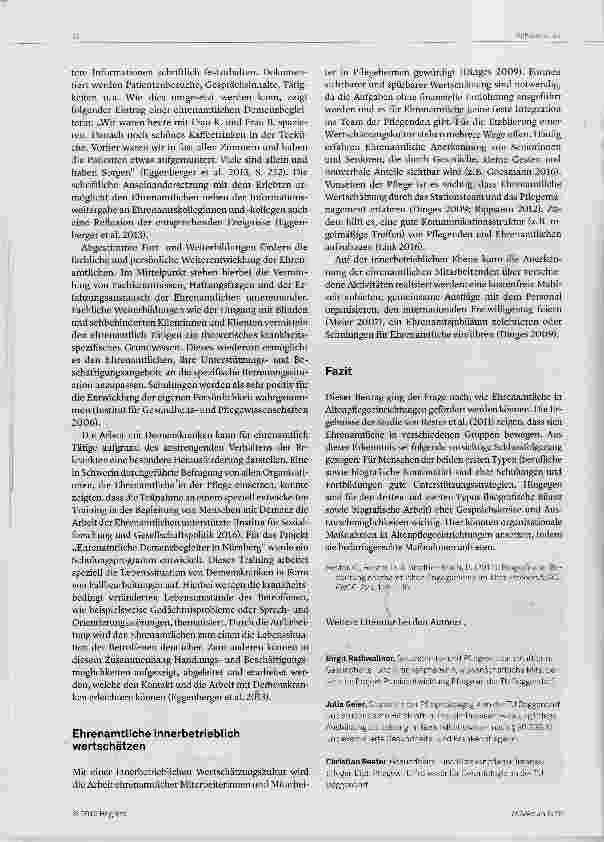 Vorschauseite 4: Ehrenamtliche in Altenpflegeeinrichtungen individuell unterstützen