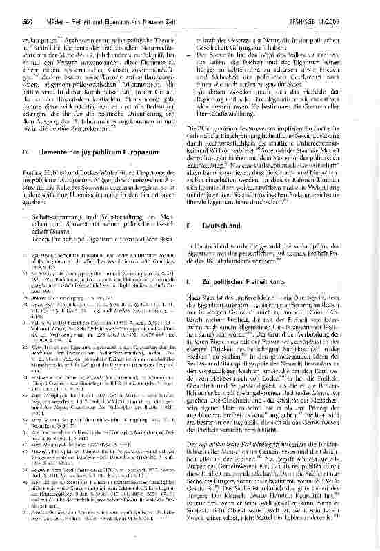 Vorschauseite 6: Freiheit und Eigentum aus Neuerer Zeit - Teil 1