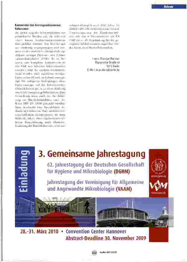 Vorschauseite 3: Reduktion Venenkatheter-assoziierter Infektionen
