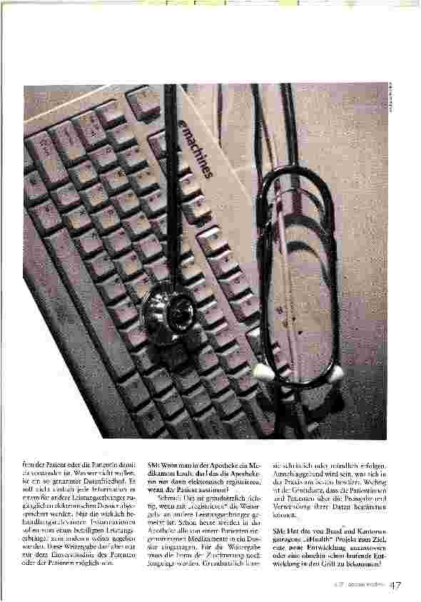 Vorschauseite 2: „eHealth fördert und fordert die Zusammenarbeit