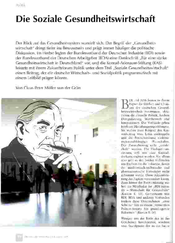 Vorschauseite 1: Die Soziale Gesundheitswirtschaft