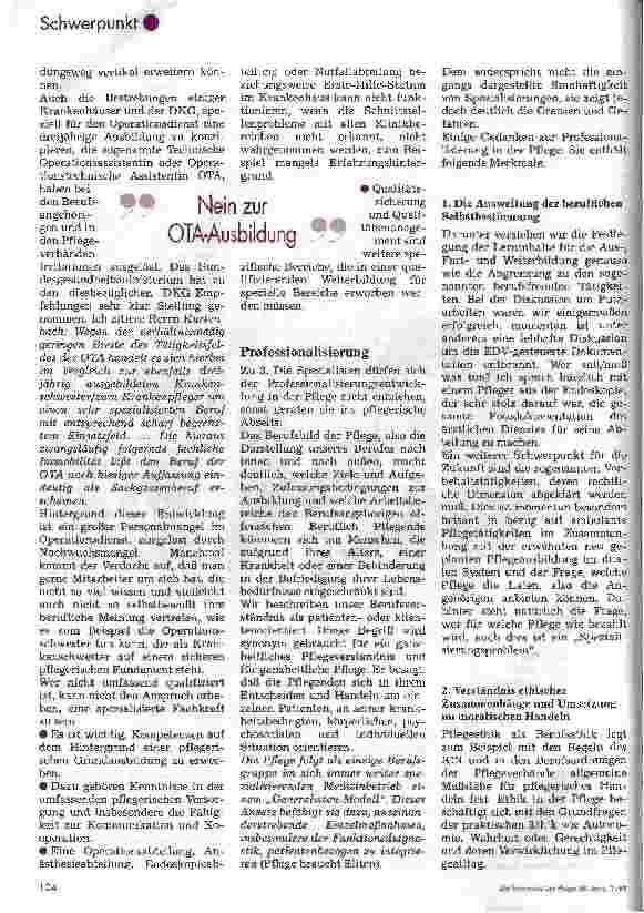 Vorschauseite 3: Qualifizierung für die Funktionsdienste Brauchen wir Generalisten oder Spezialisten in der Pflege?