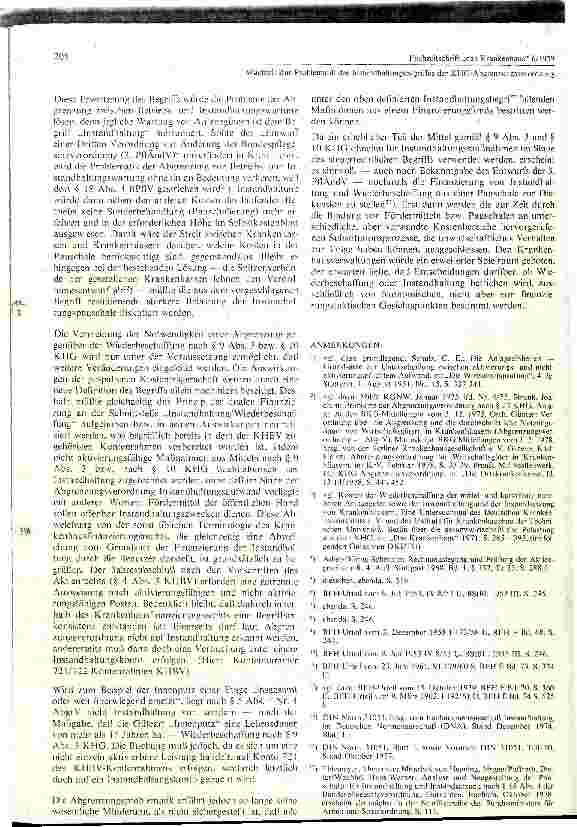 Vorschauseite 6: Zur Problematik des Instandhaltungsbegriffes der KHG - Abgrenzungsverordnung