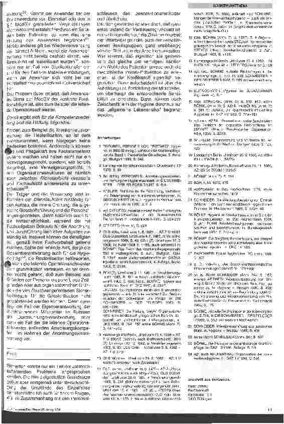 Vorschauseite 3: Die Resterilisation von Einmalmaterial aus rechtlicher Sicht Die Verantwortung des leitenden OP. -Personals