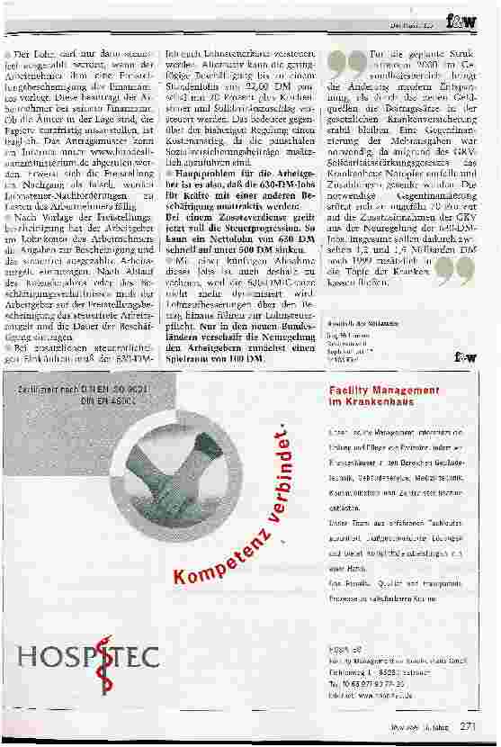 Vorschauseite 2: Neue Rechtslage bei den 630-DM-Jobs Das sollten Sie wissen und beachten