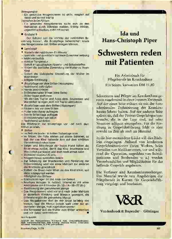 Vorschauseite 2: Pflege bei Schwangerschaft, Wochenbett und gesundem Neugeborenen 9. Folge