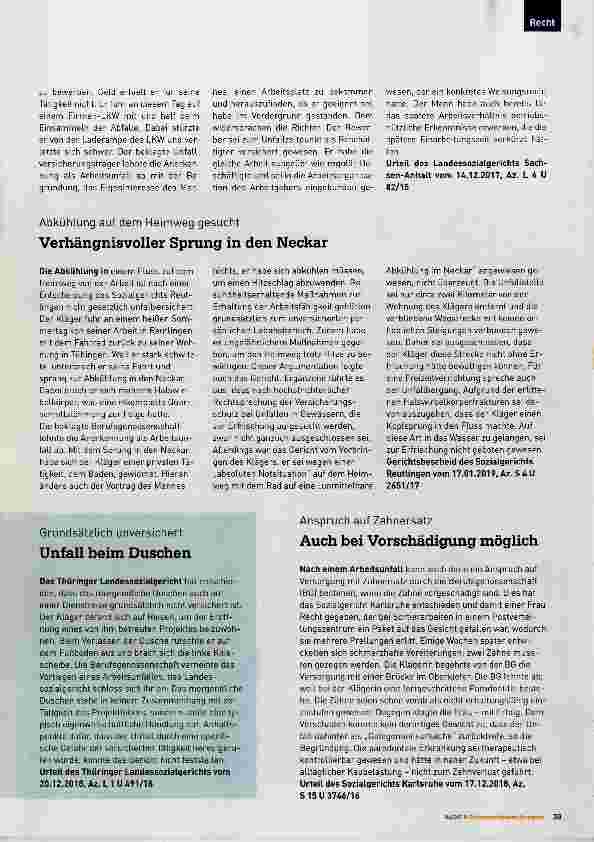 Vorschauseite 2: Probearbeit in der Regel nicht versichert