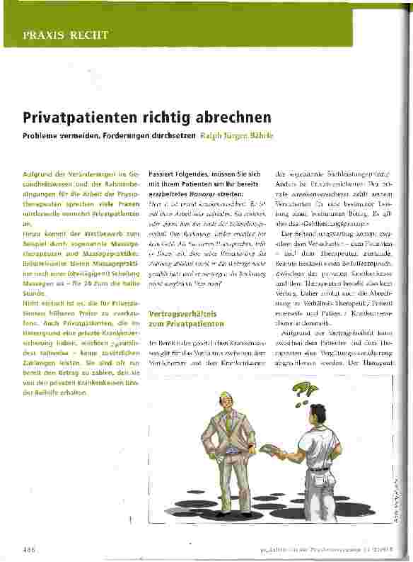 Vorschauseite 1: Privatpatienten richtig abrechnen