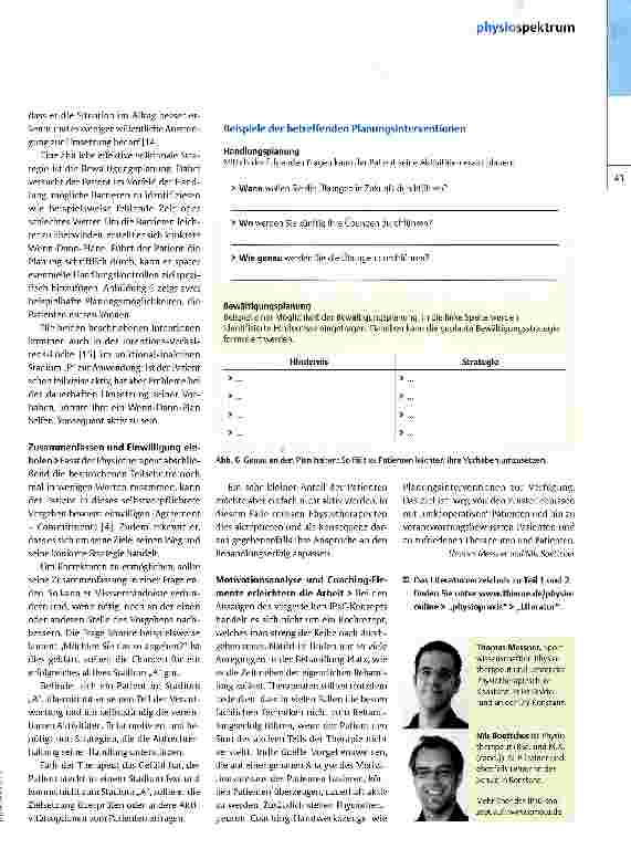 Vorschauseite 4: Die Motivation steckt im Patienten