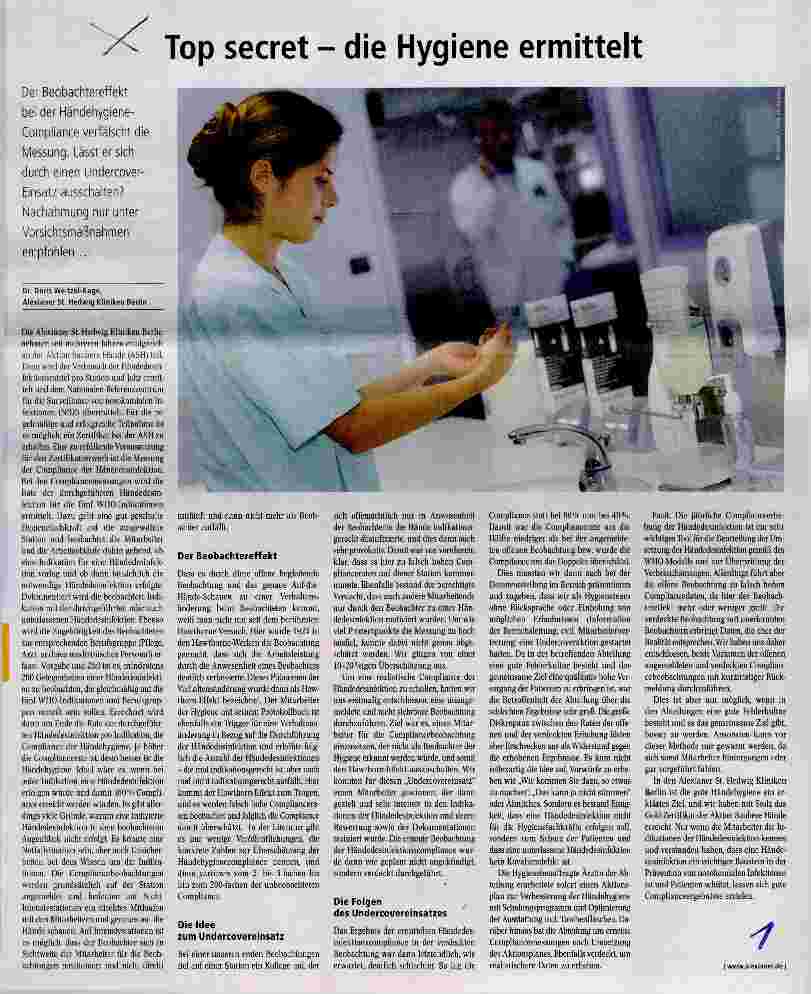 Vorschauseite 1: Top secret die Hygiene ermittelt