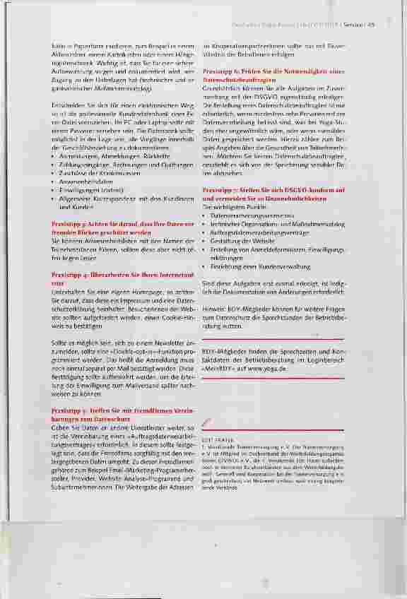 Vorschauseite 3: Die Auswirkungen der Datenschutzgrundverordnung auf den Studioalltag