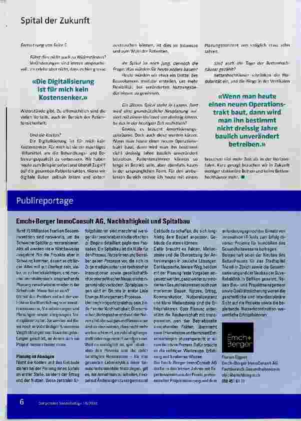 Vorschauseite 4: Auch in Zukunft wird die Medizin von Menschen für Menschen gemacht