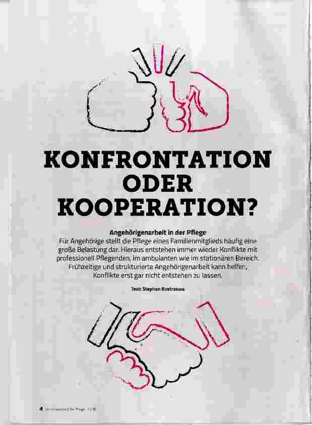 Vorschauseite 1: KONFRONTATION ODER KOOPERATION?