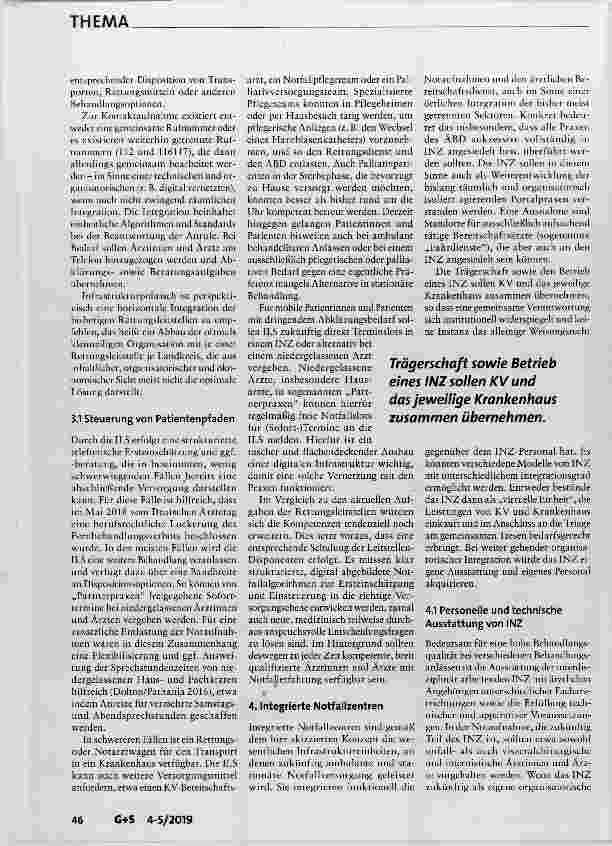 Vorschauseite 3: Integrierte Notfallzentren Kernelement der zukünftigen Notfallversorgung!