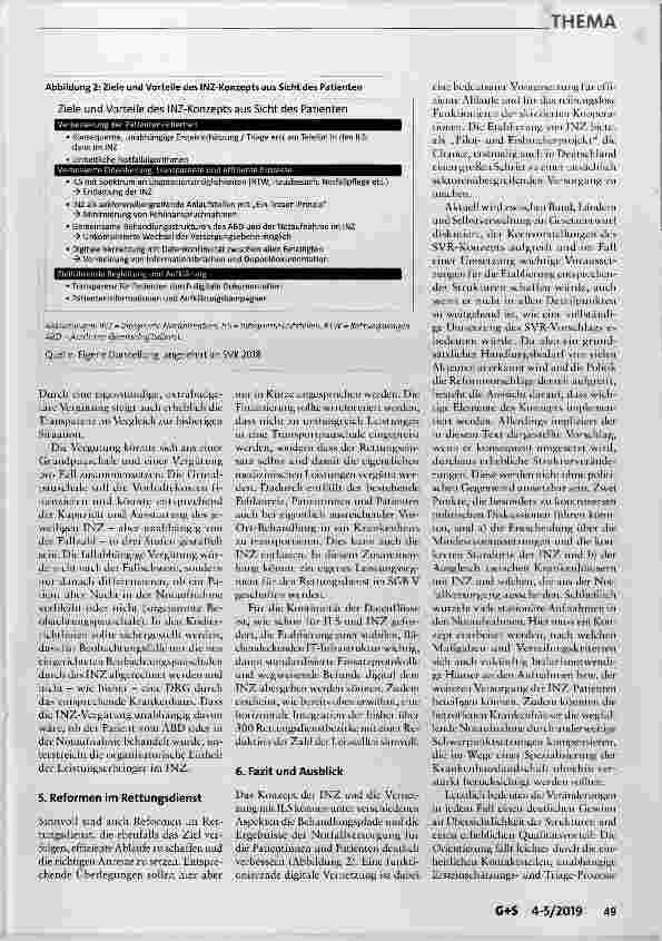 Vorschauseite 6: Integrierte Notfallzentren Kernelement der zukünftigen Notfallversorgung!