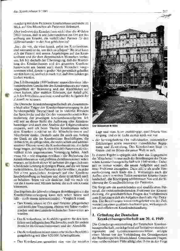 Vorschauseite 2: 40 Jahre Deutsche Krankenhausgesellschaft