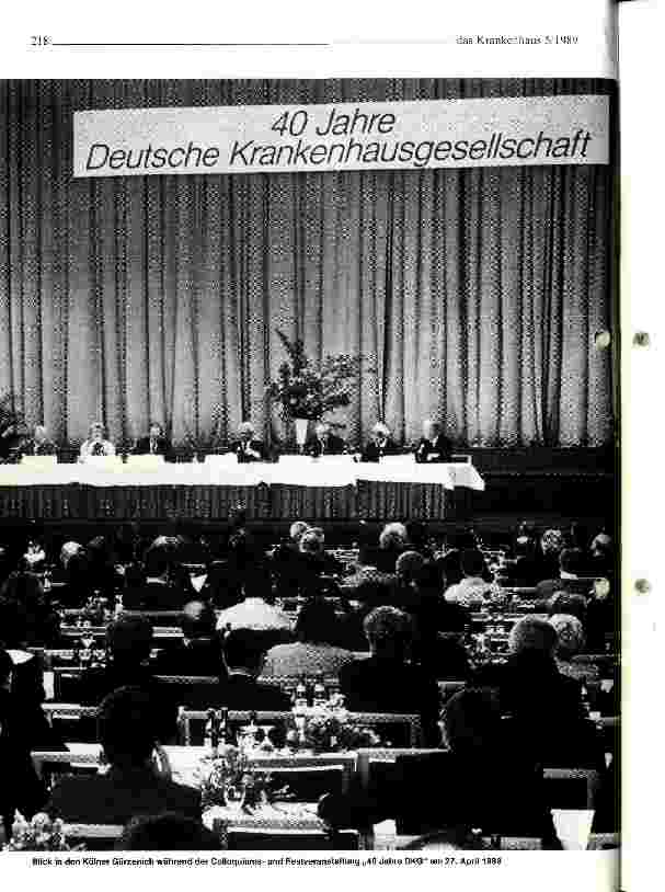 Vorschauseite 3: 40 Jahre Deutsche Krankenhausgesellschaft