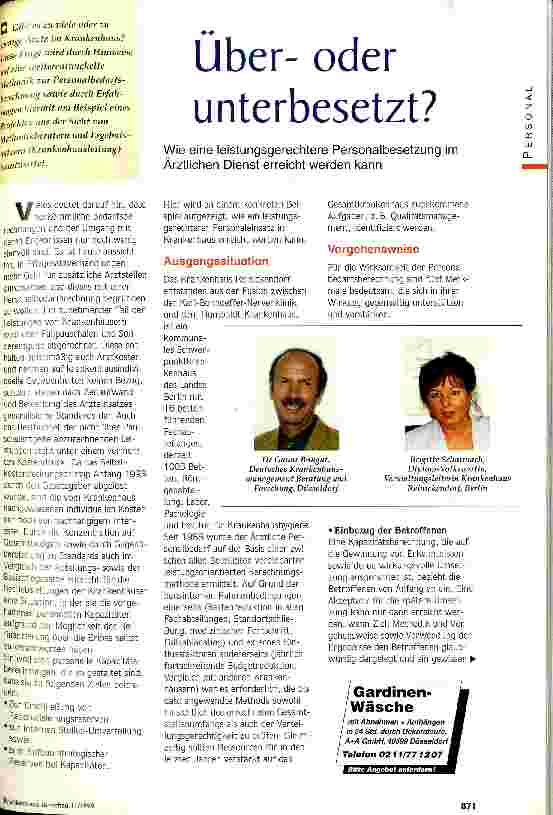 Vorschauseite 1: Überoder unterbesetzt