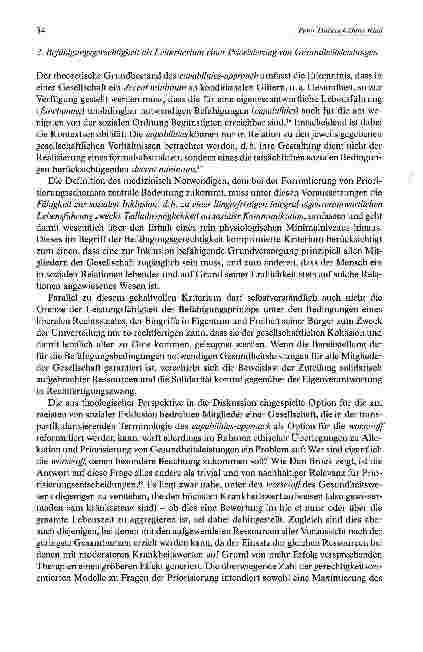 Vorschauseite 6: Befähigungsgerechtigkeit als theologisch-sozialethisches Leitkriterium für die Priorisierung knapper Ressourcen im Gesundheitswesen