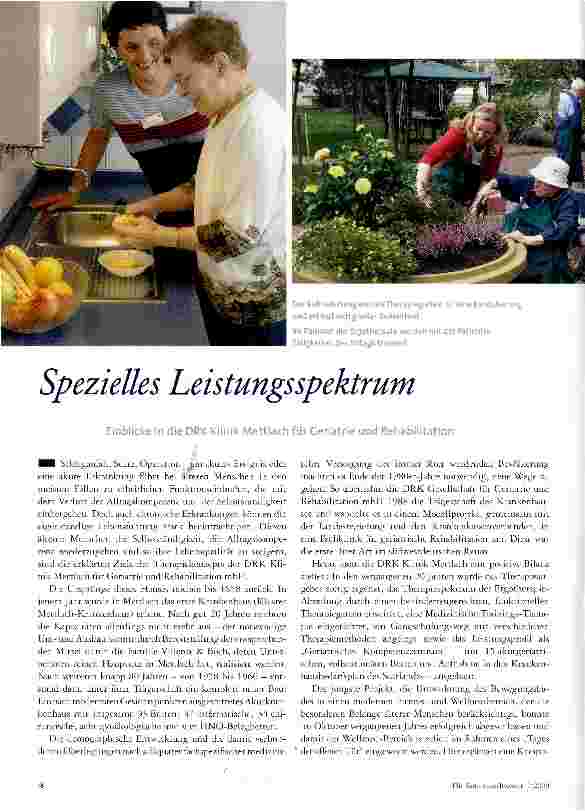 Vorschauseite 1: Spezielles Leistungsspektrum