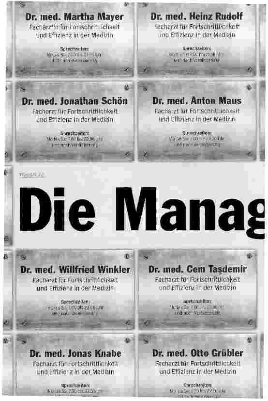 Vorschauseite 1: Die Manager kommen