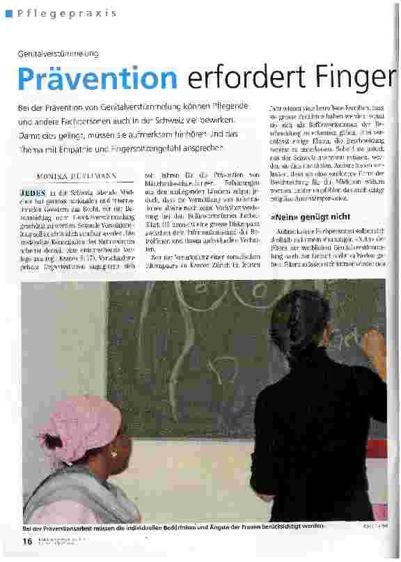 Vorschauseite 1: Prävention erfordert Fingerspitzengefühl