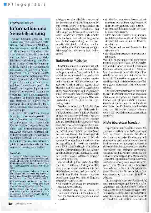 Vorschauseite 3: Prävention erfordert Fingerspitzengefühl