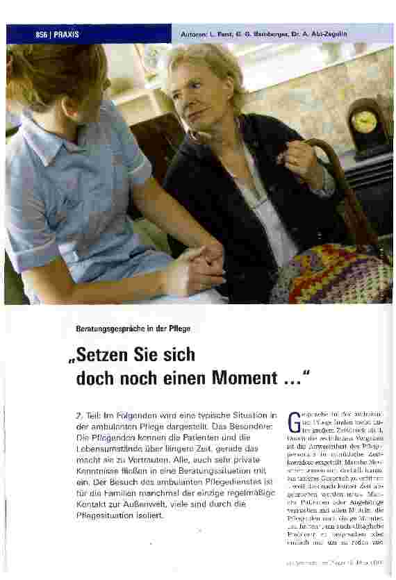 Vorschauseite 1: „Setzen Sie sich doch noch einen Moment...