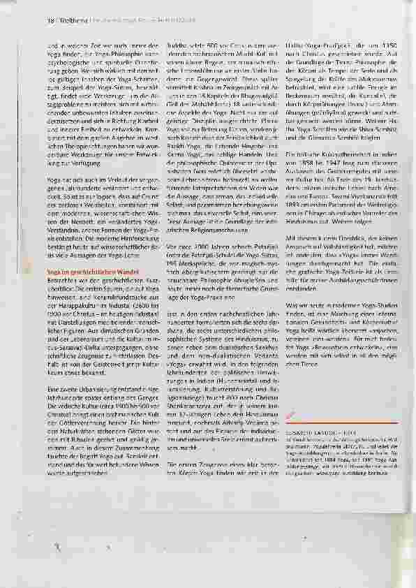 Vorschauseite 3: Yoga im Wandel der Zeit