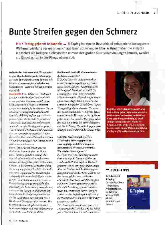 Vorschauseite 1: Bunte Streifen gegen den Schmerz