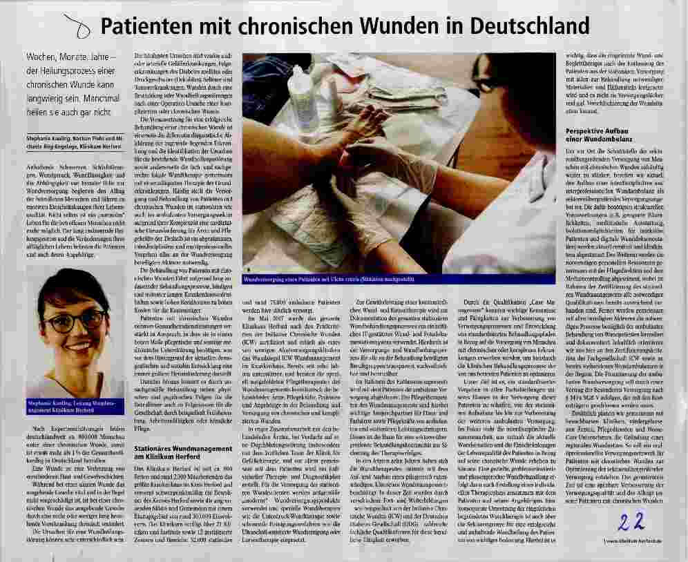 Vorschauseite 1: Patienten mit chronischen Wunden in Deutschland