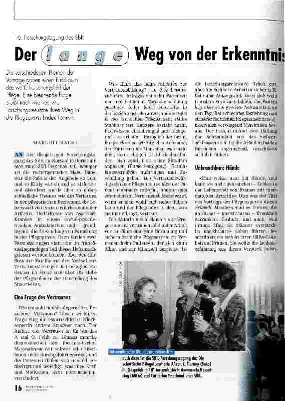 Vorschauseite 1: Der lange Weg von der Erkenntnis zur Anwendung